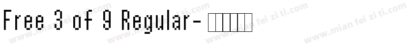 Free 3 of 9 Regular字体转换